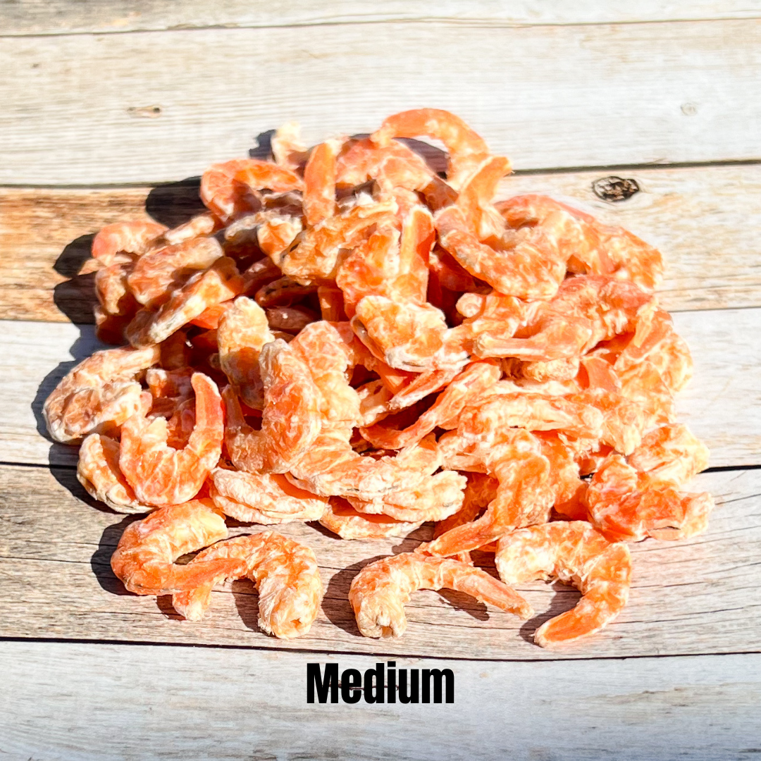 Medium Louisiana Dried Shrimp 1lb Bag Louisiana Dried Shrimp Co.